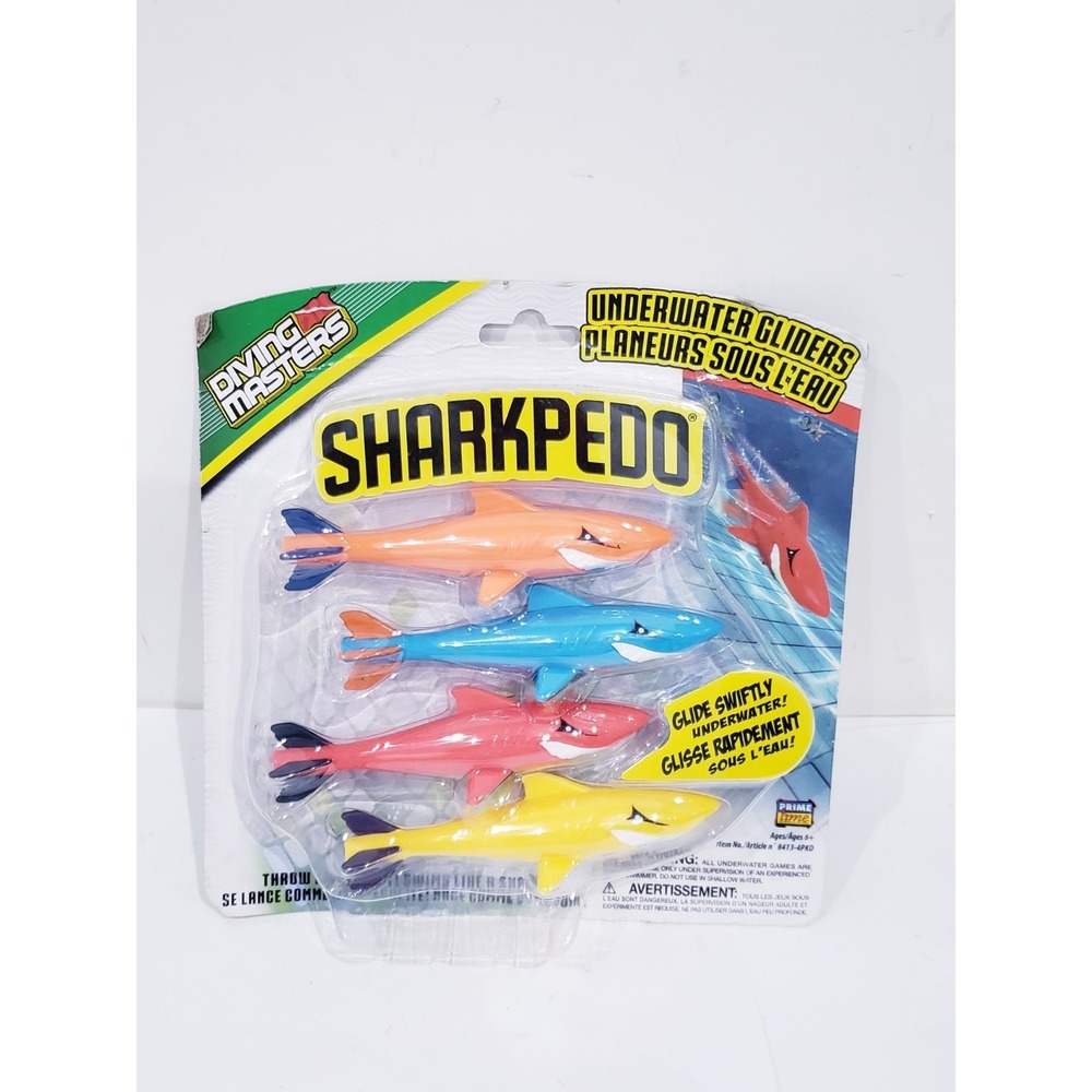 Diving Masters Sharkpedo Underwater Shark Gliders Swimming Pool Toys 4 pk NEW